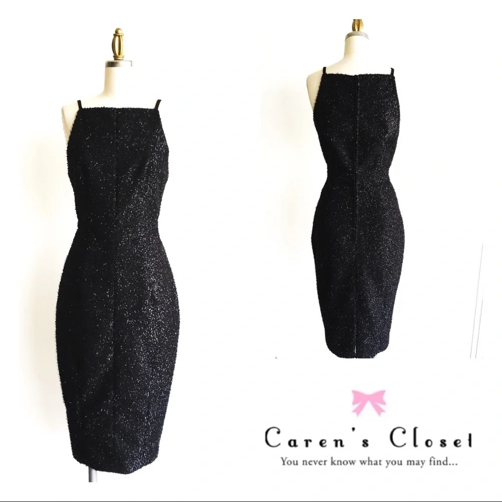 H&M Collection Black Sparkle Lotte Wiggle Dress - Picture 4 of 5